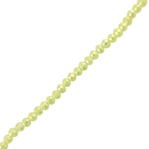 Top Glas Facett Perlen 4x3mm rondellen Light green