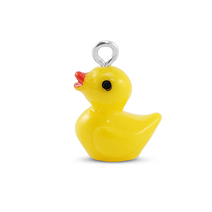 Resin Anh&auml;nger Gummi-Ente Yellow