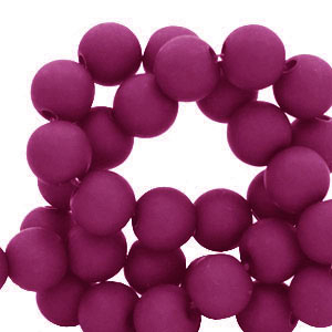 8 mm Acrylperlen Berry wine red