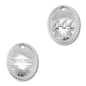 BY31&reg; Stainless Steel - Rostfrei Stahl Anh&auml;nger Engelszahlen 444 / Protection Silver