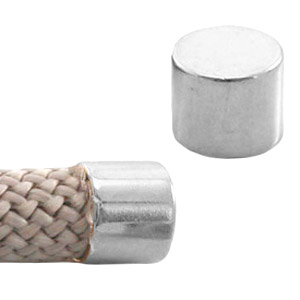 Metall DQ Endkappe &Oslash;10mm Antik silber (Nickelfrei)