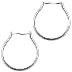 Metall DQ ring (f&uuml;r Perle) antik silber (nickelfrei)