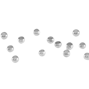 DQ Metall Quetschperlen 2.0 mm Antik silber (nickelfrei)