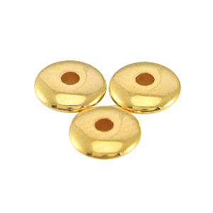 DQ Metall Perlen disc 4x1.5 mm Gold (nickelfrei)