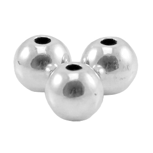DQ Metall Perlen 6mm Antik silber (Nickelfrei)