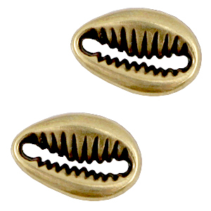 DQ Metall Zwischenst&uuml;ck Muschel Antik bronze (Nickelfrei)