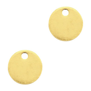 Metall Anh&auml;nger DQ 8mm Gold (Nickelfrei)