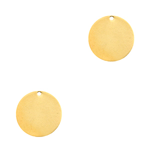 Designer Quality Metall f&uuml;r ImpressArt Anh&auml;nger 10mm Gold (Nickelfrei)