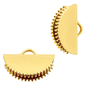 Metall Zubeh&ouml;r DQ Lintklemme 15mm Gold (Nickelfrei)