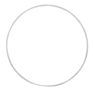 Metall Zubeh&ouml;r DQ Ring 40mm Antik silber (Nickelfrei)