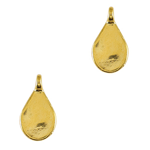 Metall Anh&auml;nger DQ Tropfen Gold (Nickelfrei)