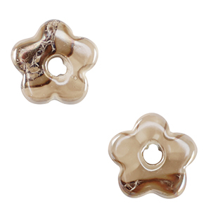 DQ Griechische Keramik Perlen Blume Greige