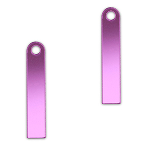 Statement-Anh&auml;nger Bar Metallic lilac purple