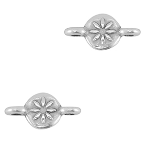 Metall Anh&auml;nger DQ Verbinder Antik silber (Nickelfrei)