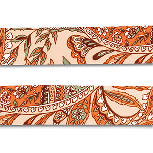 Bandana Blume und Blatt Orange