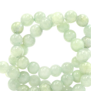 4 mm Naturstein Perlen Ice green