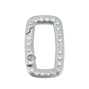 Farbiges Zubeh&ouml;r Schl&uuml;ssel Anh&auml;nger Rechteck Silver