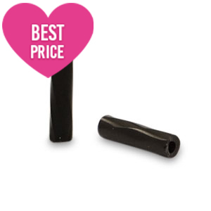 Glasperlen Rocailles Spezial R&ouml;hrchen twist Black