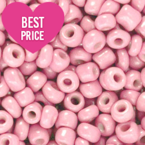 Glasperlen Rocailles 12/0 (2mm) Posy pink