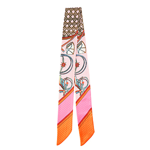 Bandana Schal mit Lebhaftes Print Light pink-orange-pink