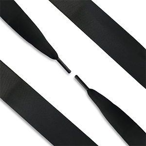 Trendy Schn&uuml;rsenkel Organza Black