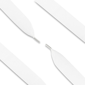 Trendy Schn&uuml;rsenkel Organza White