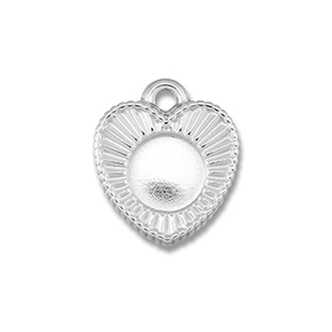 BY31&reg; Stainless Steel - Rostfrei Stahl Anh&auml;nger mit Fassung f&uuml;r SS20 Flat Back Silver