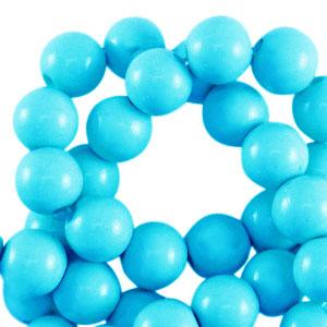 10 mm Acrylperlen shiny Turquoise blue