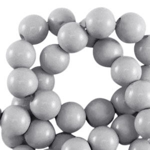 8 mm Acrylperlen shiny Grey