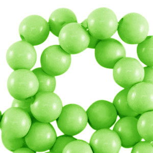 8 mm Acrylperlen shiny Light green
