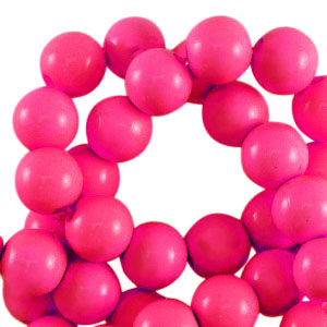 8 mm Acrylperlen shiny Fuchsia pink