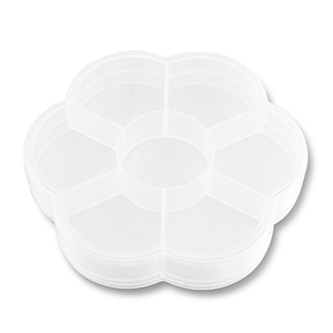 Schmuckdisplay Aufbewahrungsboxen 7 F&auml;cher Blume Transparent