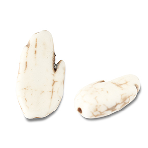 Perlen Keramik Hand Off white