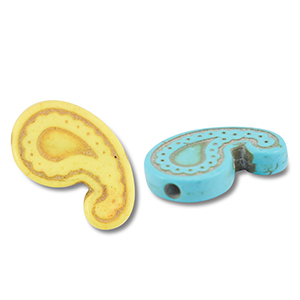 Perlen Keramik Tropfenform Multicolour