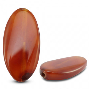 Naturstein Perlen Achat Oval Transparent copper orange
