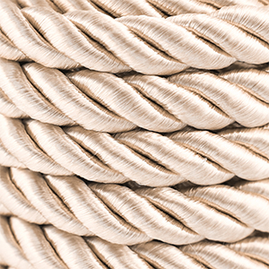 Trendy Kordel Twisted 10mm Beige brown