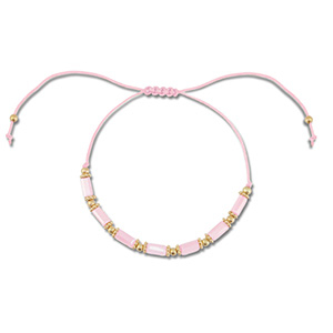 Trendy Armb&auml;nder Gemischte Perlen Light pink-gold