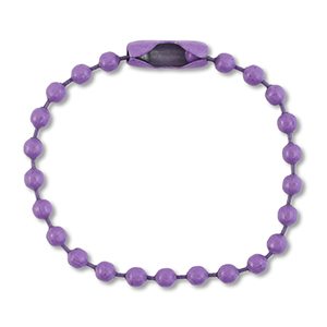 Farbiges Zubeh&ouml;r Ballchain mit Verschluss Purple