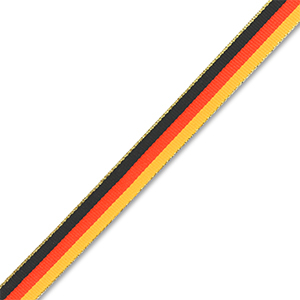 BY31&reg; Schmuckband mit Deutsches Flaggenband Black-red-yellow-gold