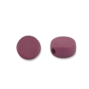 Acryl Perlen Disc Aubergine