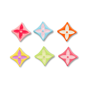 Metall Perlen Enamel Rhombus Multicolour