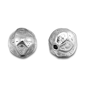 Stainless Steel - Rostfrei Stahl Perlen Rund Silver