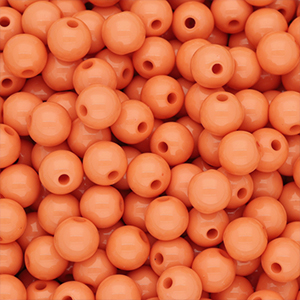8 mm Acrylperlen shiny Coral orange