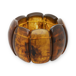 Resin-Armb&auml;nder Transparent amber brown