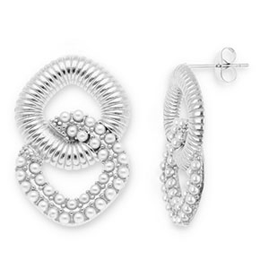 Ohrringe aus Stainless Steel - Rostfreiem Stahl Ohrstecker Silver-white