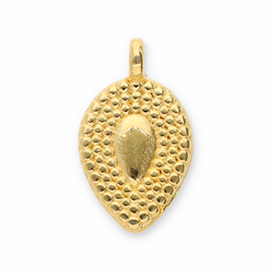 Metall Anh&auml;nger DQ Tropfenform Gold (Nickelfrei)