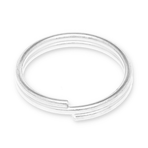 Metall Zubeh&ouml;r DQ Spaltring Antik silber (Nickelfrei)