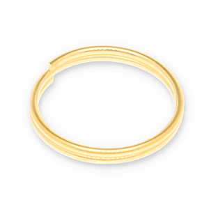 Metall Zubeh&ouml;r DQ Spaltring Gold (Nickelfrei)