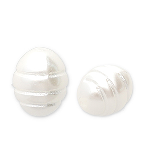 Imitationsperlen Rice White