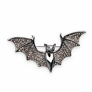 Broschen Fledermaus Grey